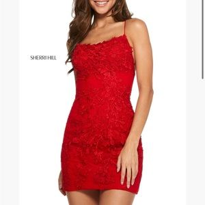Sherri hill Red hoco dress
